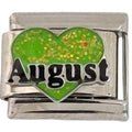 August Heart 9mm Charm