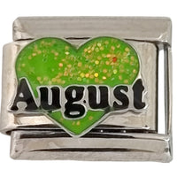 August Heart 9mm Charm