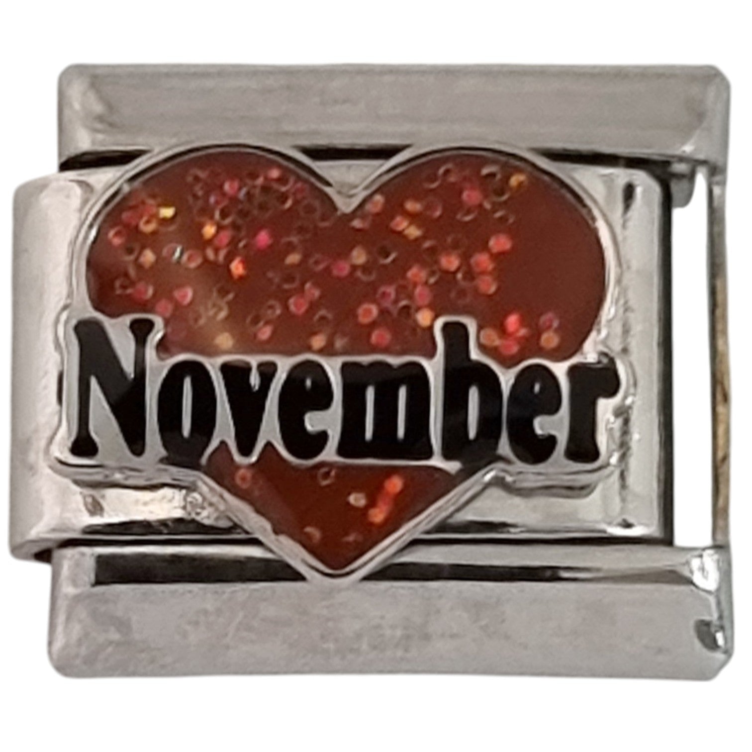 November Heart 9mm Charm