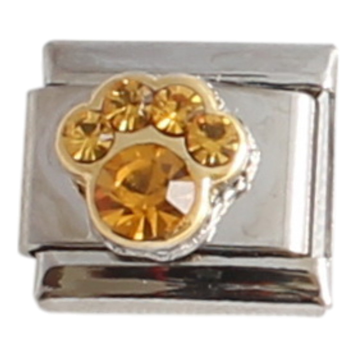 November Birthstone Paw 9mm Charm