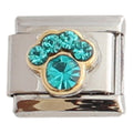 December Birthstone Paw 9mm Charm