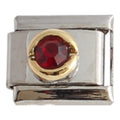 January Birthstone Round 9mm Charm