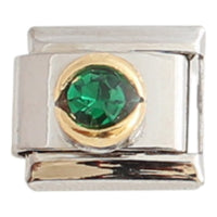May Birthstone Round 9mm Charm