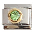 August Birthstone Round 9mm Charm