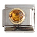 November Birthstone Round 9mm Charm