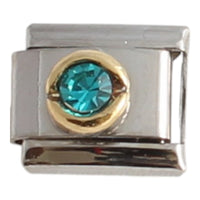 December Birthstone Round 9mm Charm
