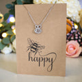 Bee Pendant & Chain - Card 322