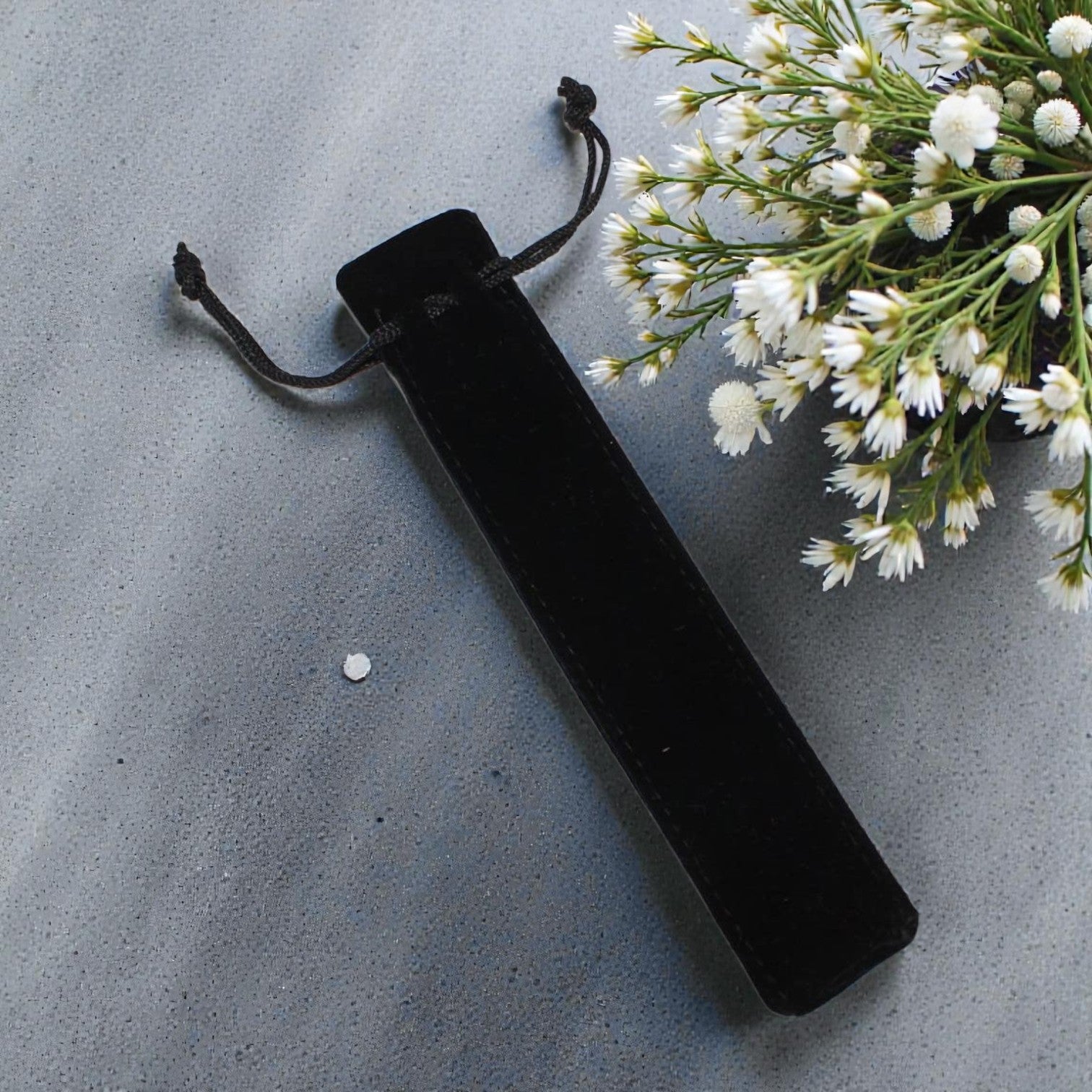 Black Velvet Bag for Engraved Pens