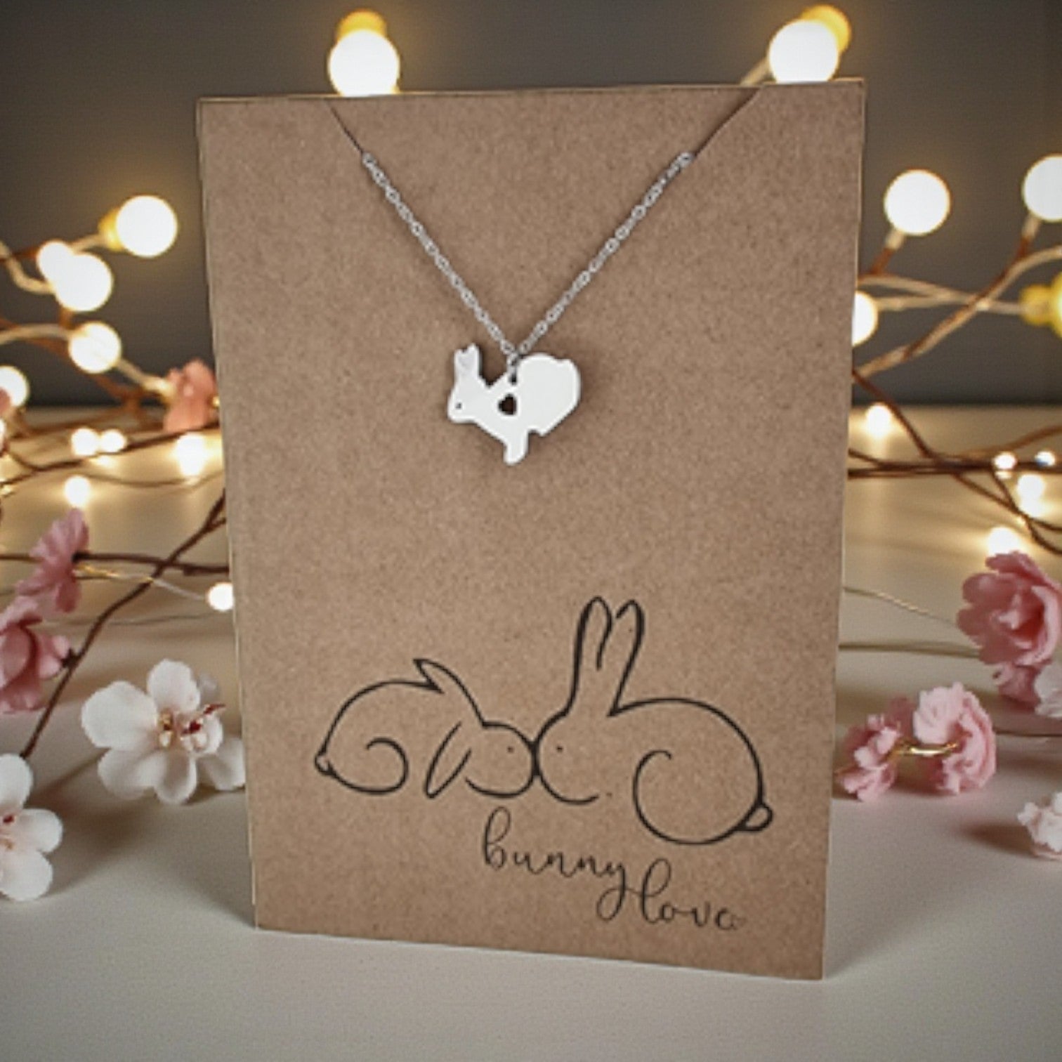 Bunny Pendant & Chain - Card 437