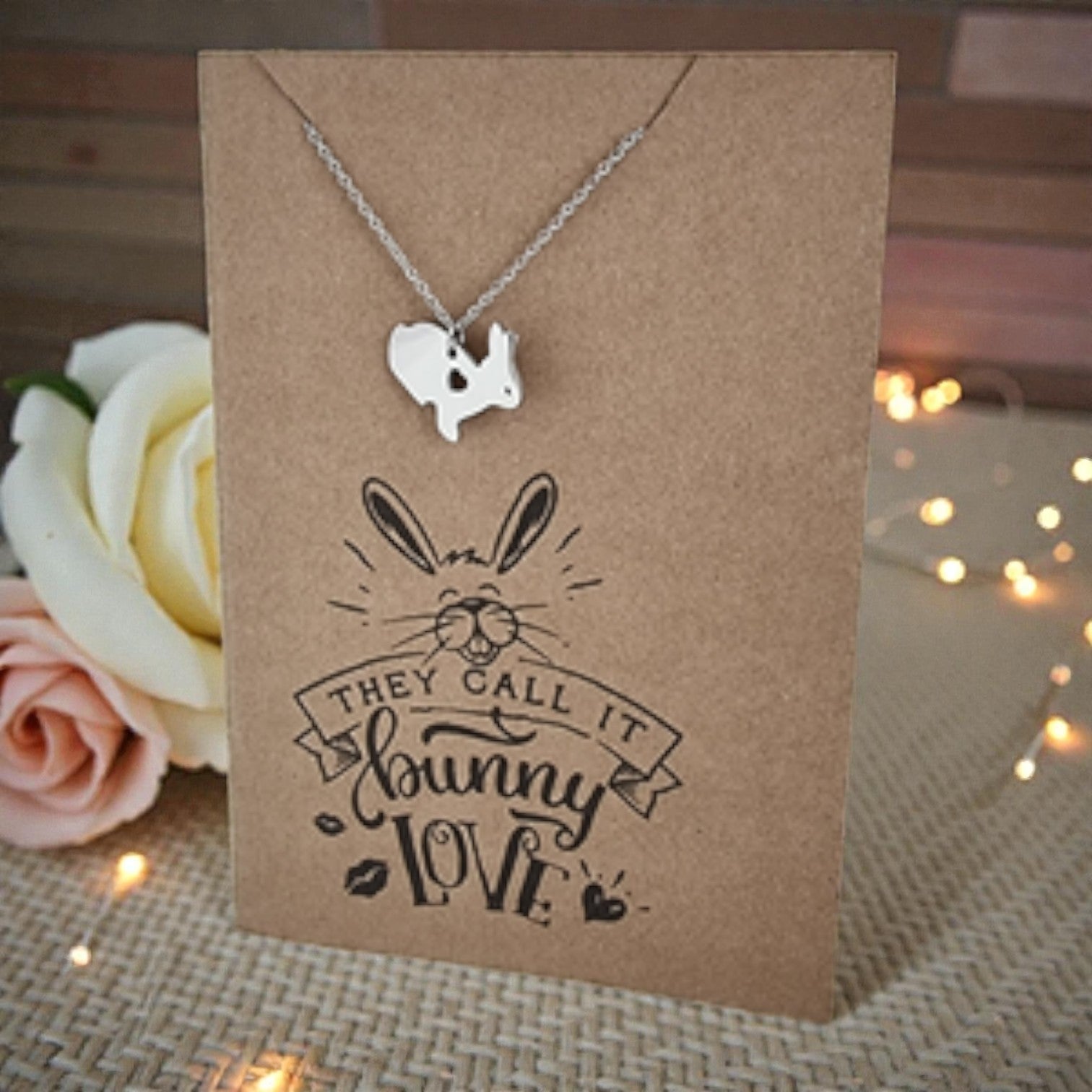 Bunny Pendant & Chain - Card 442