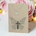 Butterfly Pendant & Chain - Card 256