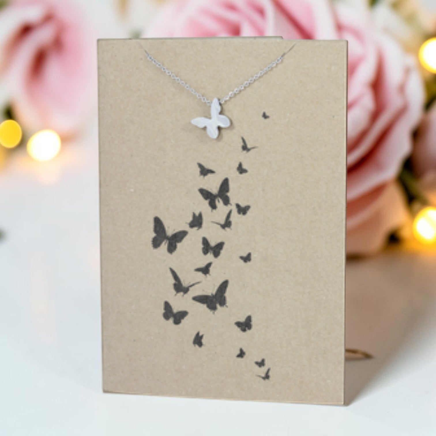 Butterfly Pendant & Chain - Card 257