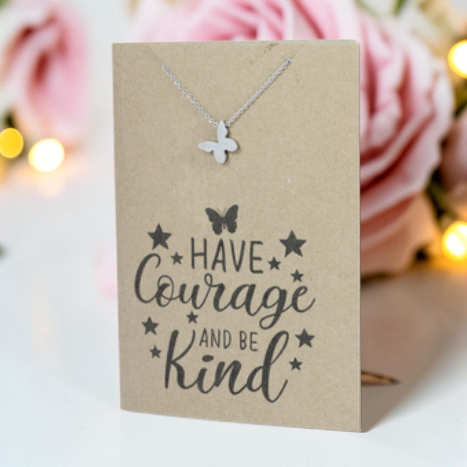 Butterfly Pendant & Chain - Card 259