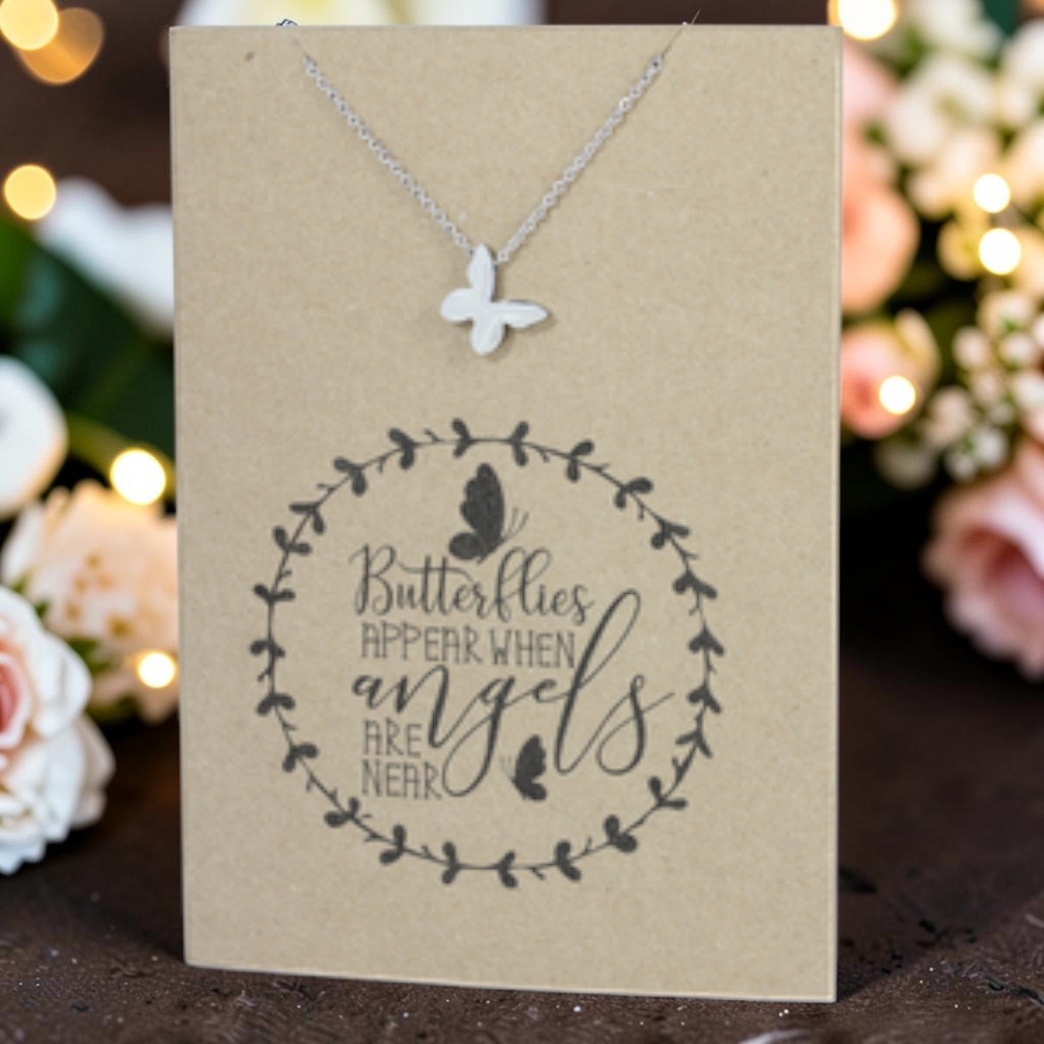 Butterfly Pendant & Chain - Card 261