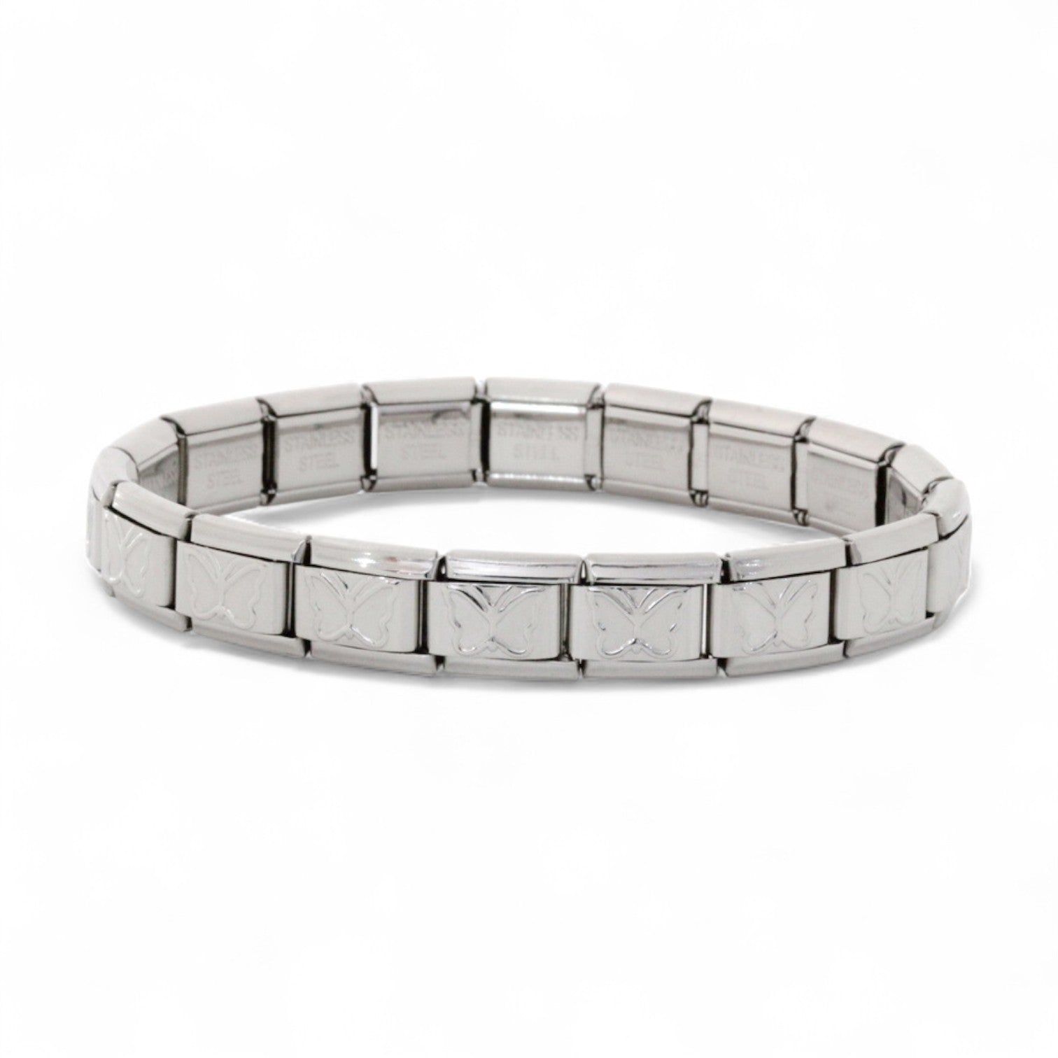 9mm Butterfly Italian Charm Starter Bracelet