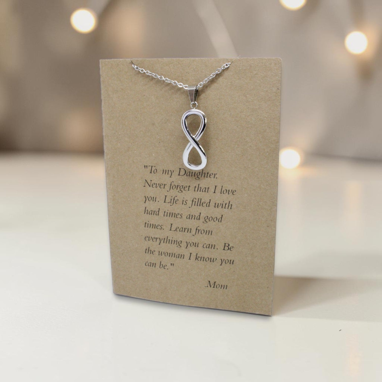 Infinity Pendant & Chain - Card 111