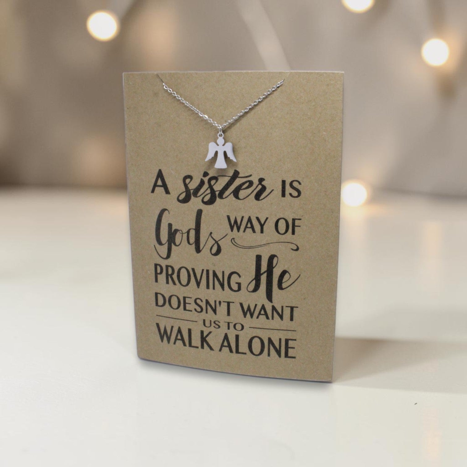 Angel Pendant & Chain - Card 176