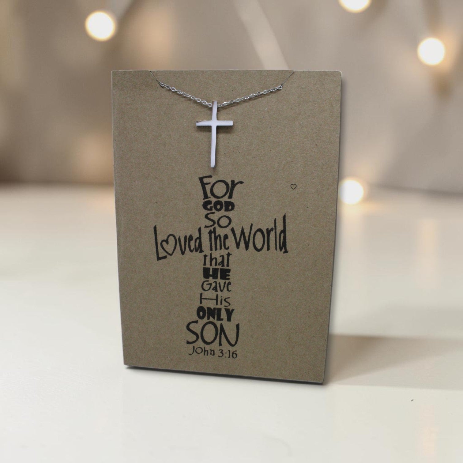 Cross Pendant & Chain - Card 19