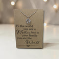 World Pendant & Chain - Card 1