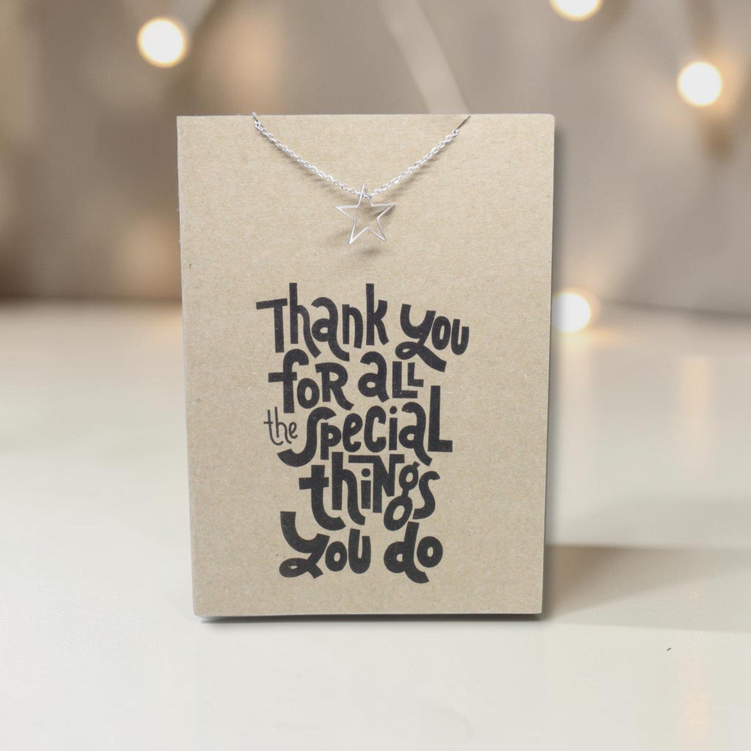 Star Pendant & Chain - Card 215