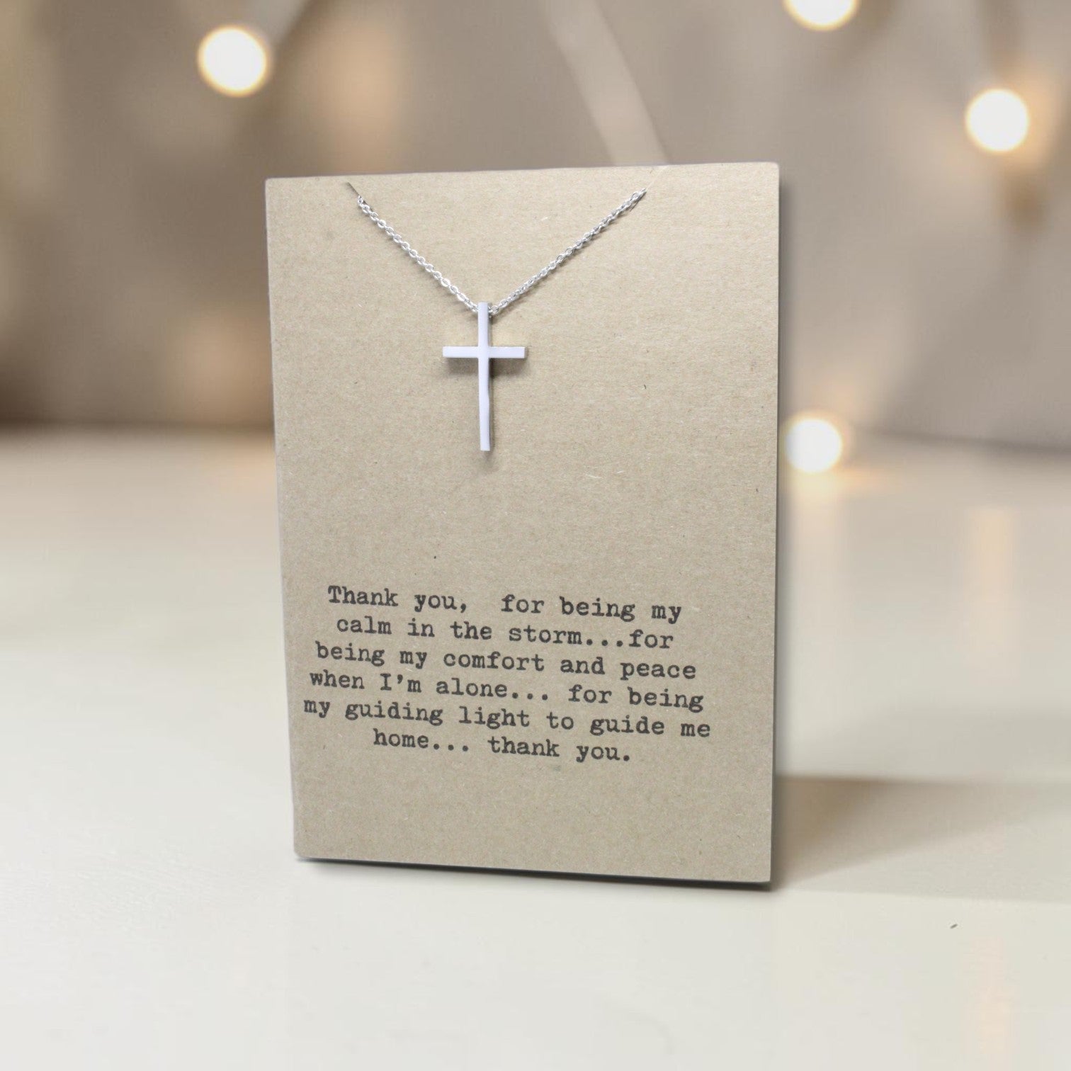 Cross Pendant & Chain - Card 228
