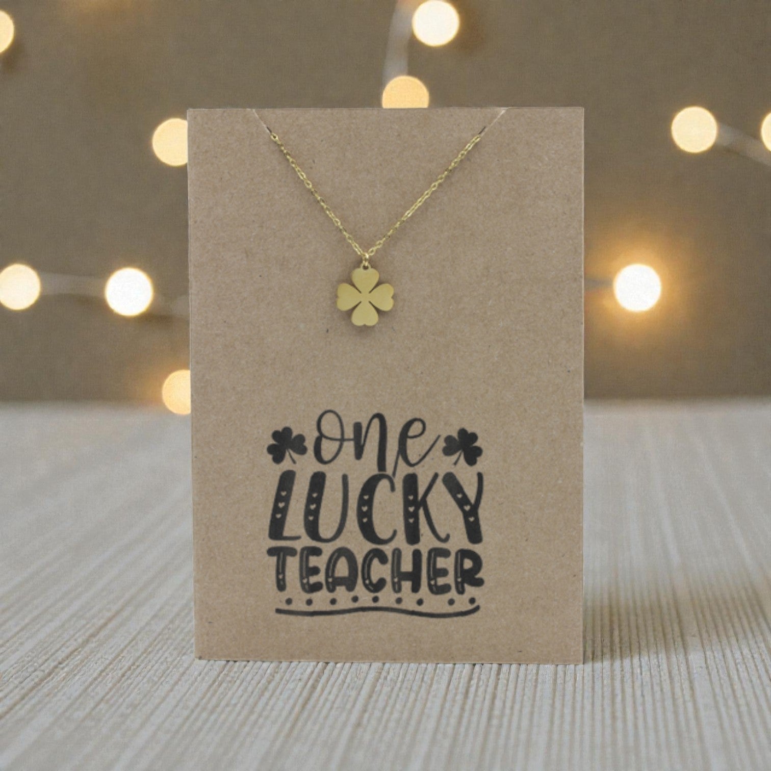 Clover Pendant & Chain - Card 474