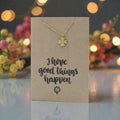 Clover Pendant & Chain - Card 476