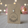 Daisy Enamel Pendant & Chain - Card 479 (click to personalize)