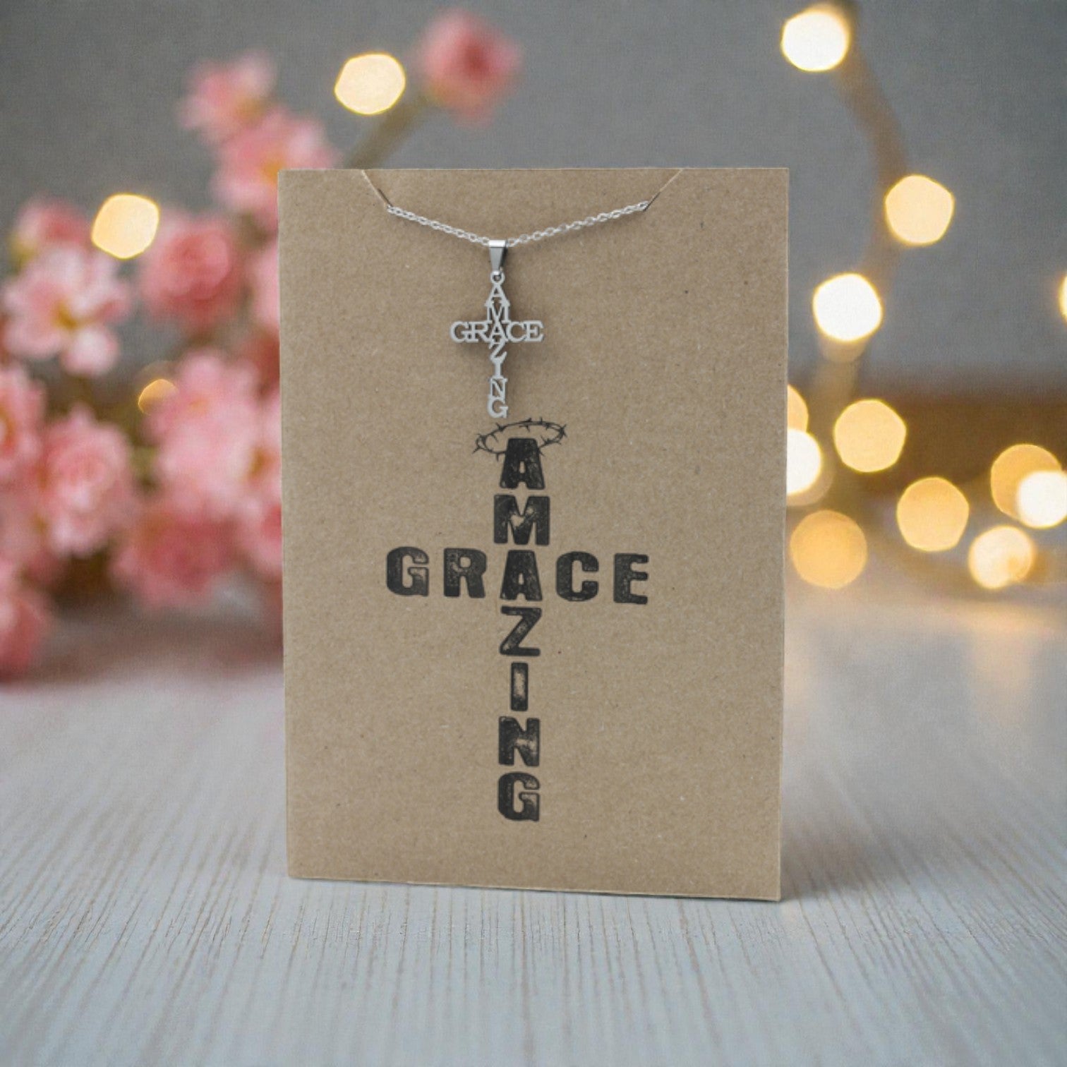 Amazing Grace Pendant & Chain - Card 486