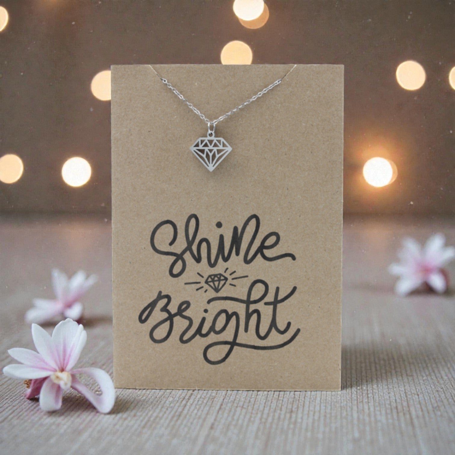 Diamond Pendant & Chain - Card 487