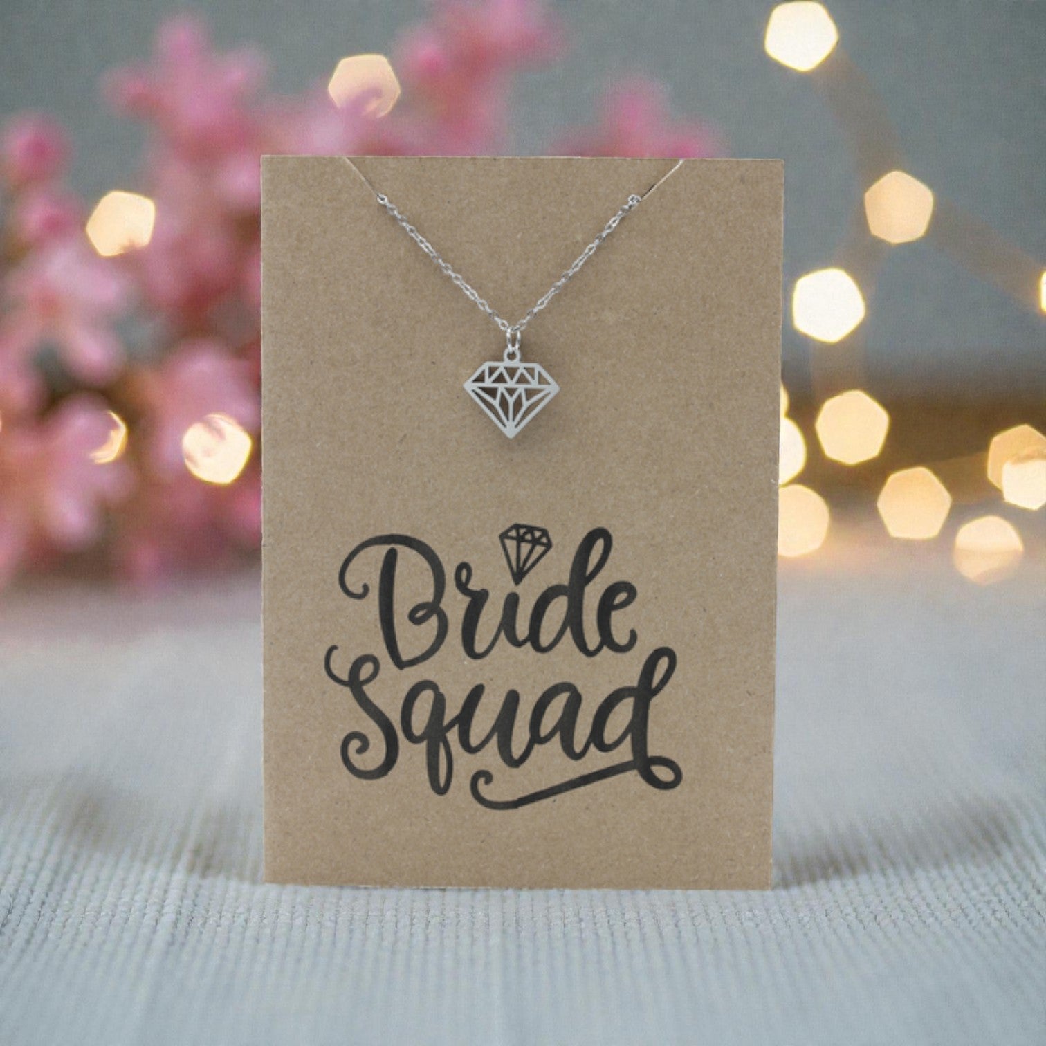 Diamond Pendant & Chain - Card 490