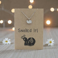 Snail Pendant & Chain - Card 491