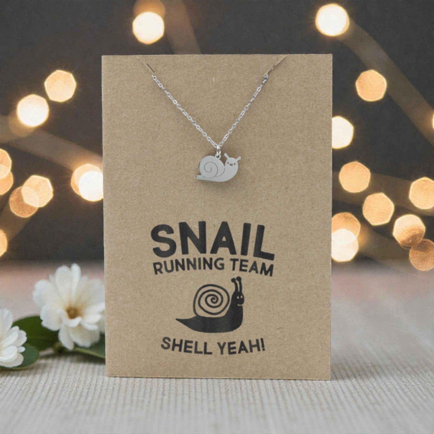 Snail Pendant & Chain - Card 493