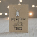 Frog Pendant & Chain - Card 498