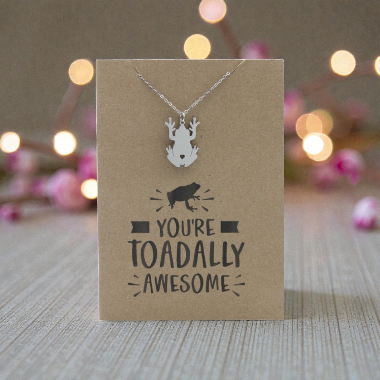Frog Pendant & Chain - Card 500