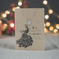 Peacock Feather Pendant & Chain - Card 513