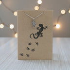 Lizard Pendant & Chain - Card 527