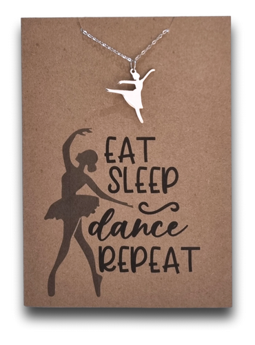 Ballerina Pendant and Chain - Card 538