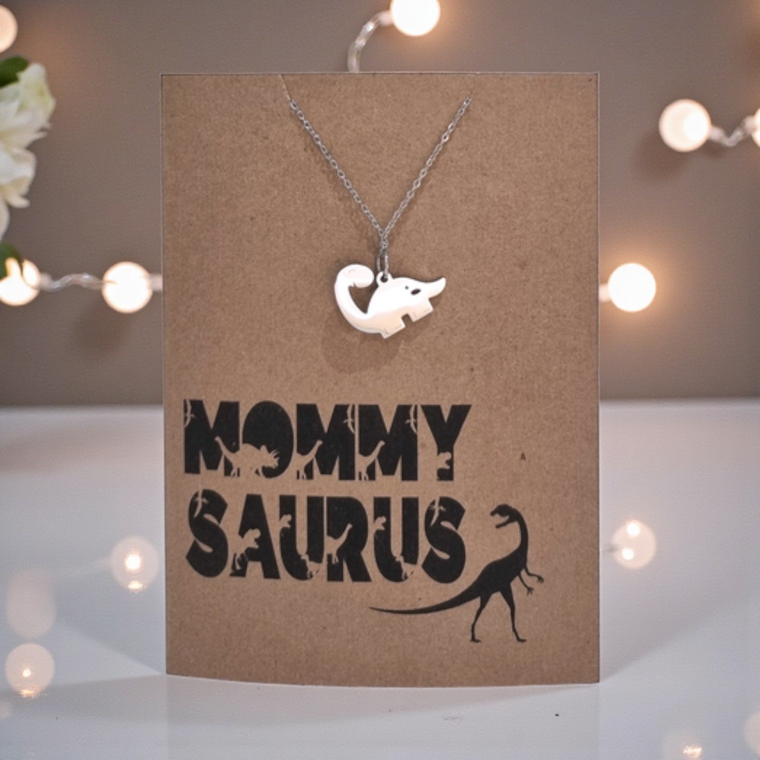 Dino Pendant and Chain - Card 544