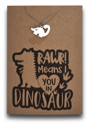 Dino Pendant and Chain - Card 546