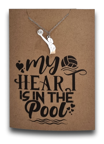 Waterpolo Pendant and Chain - Card 547