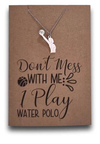 Waterpolo Pendant and Chain - Card 548