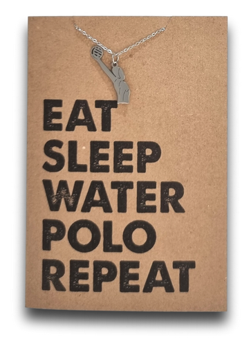 Waterpolo Pendant and Chain - Card 549