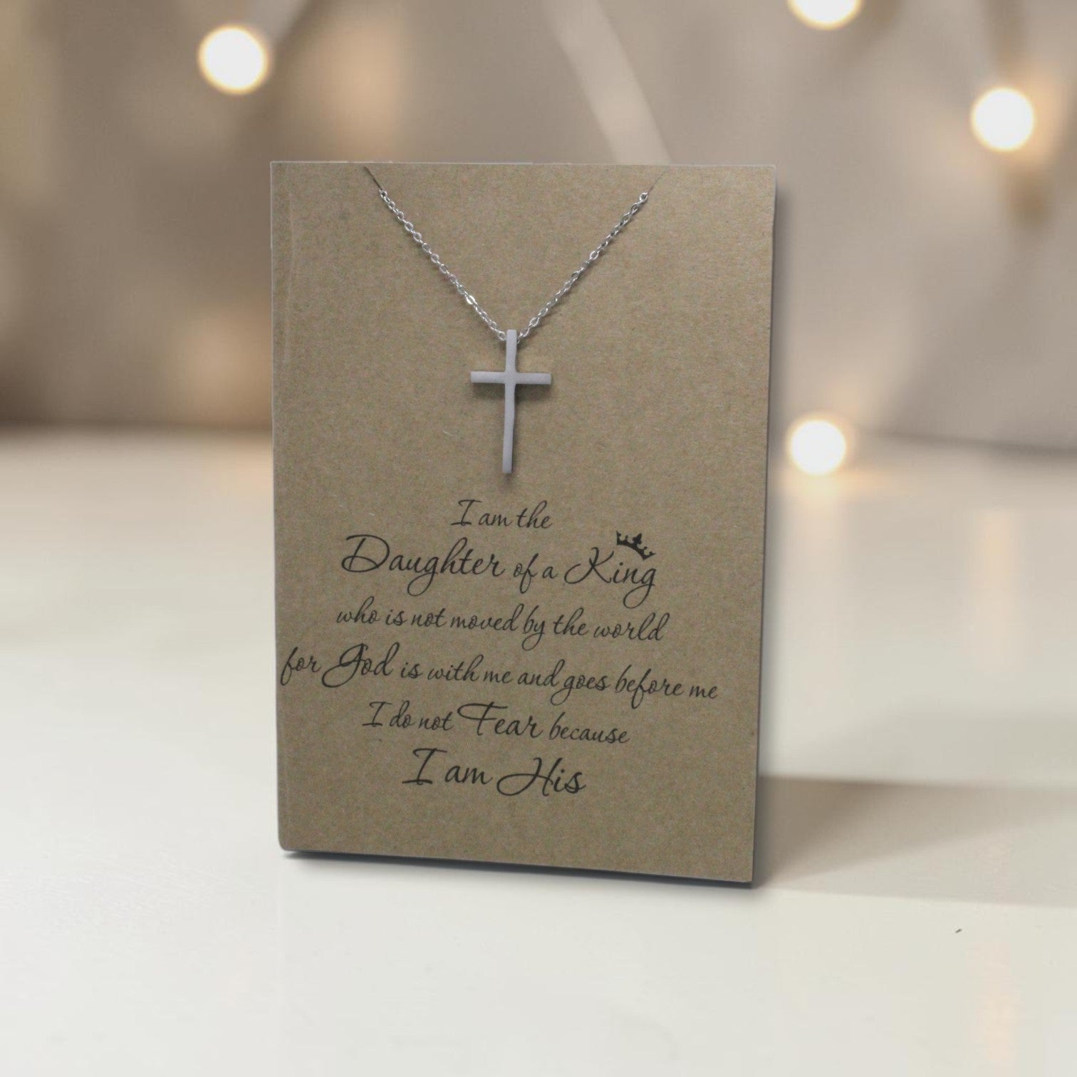 Cross Pendant & Chain - Card 55