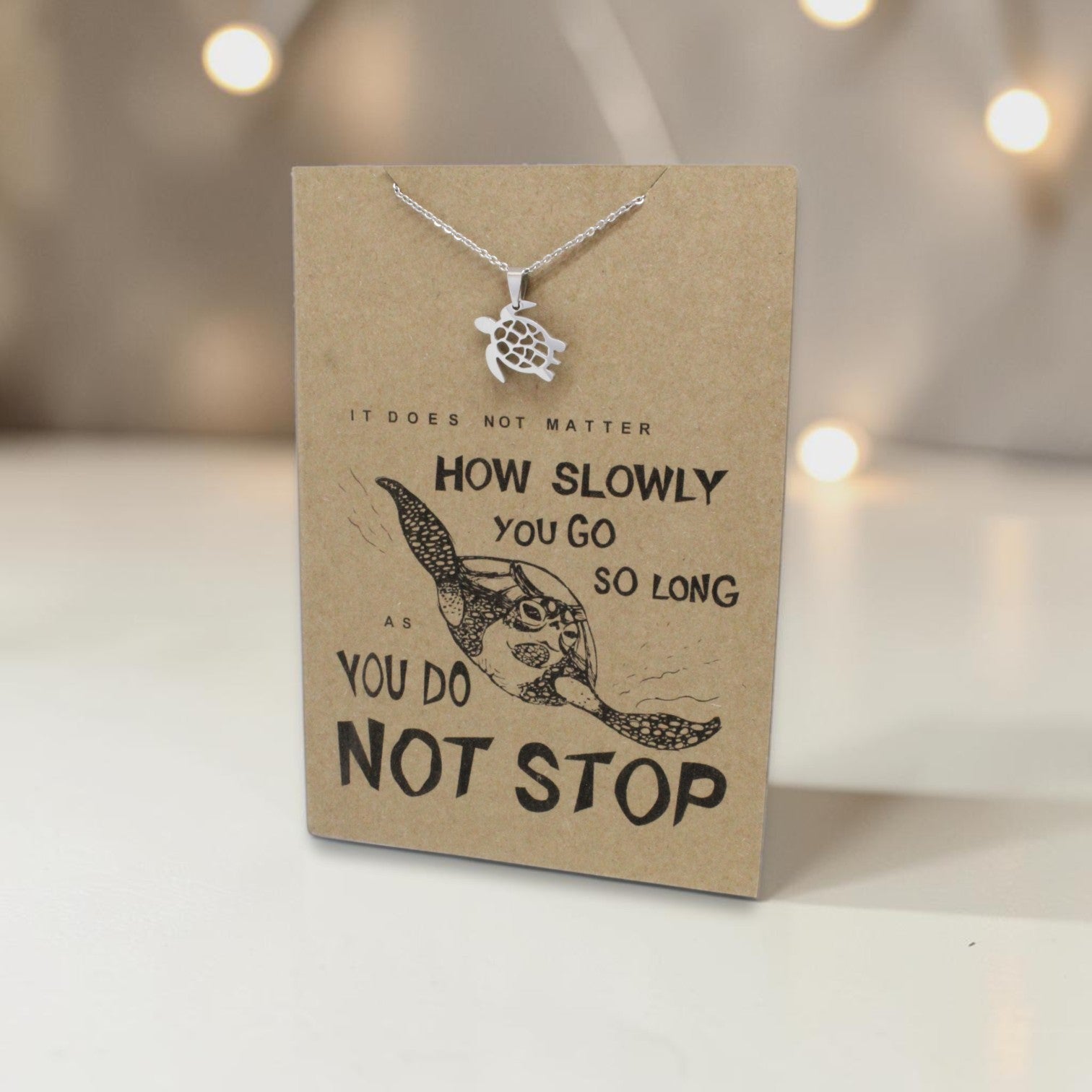 Turtle Pendant & Chain - Card 82