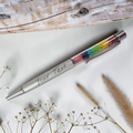 Personalized Crystal Pen - Silver Rainbow*