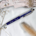 Personalized Crystal Stylus Pen - Navy Blue*