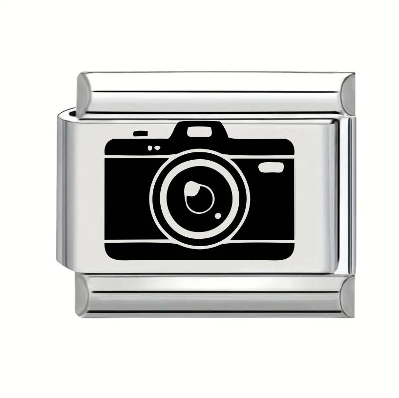 9mm Laser Engraved Charm - Photography