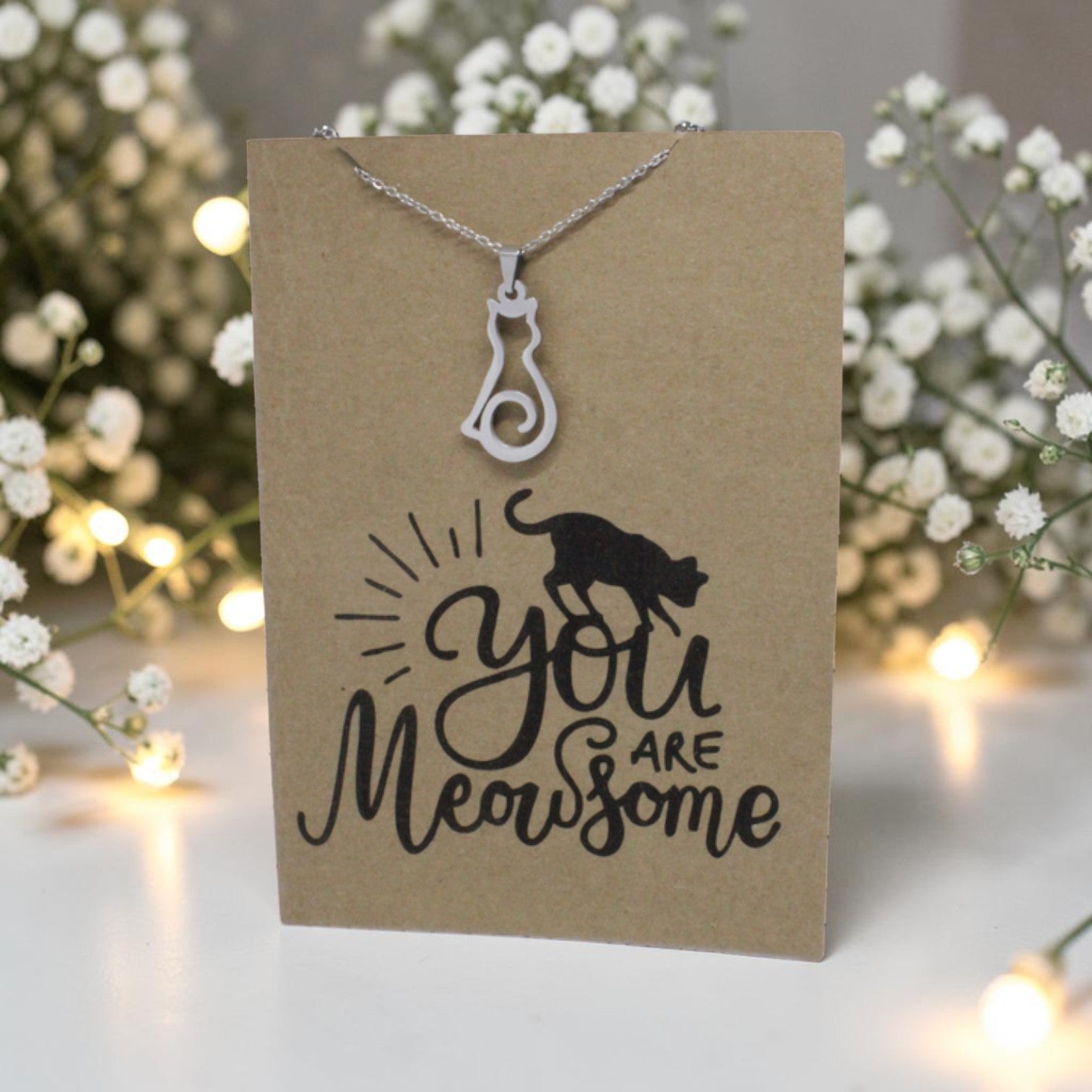 Cat Pendant & Chain - Card 167
