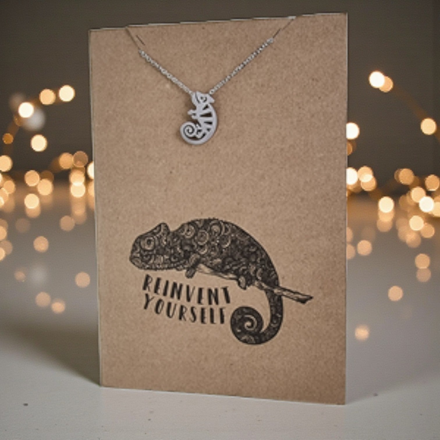 Chameleon Pendant & Chain - Card 387